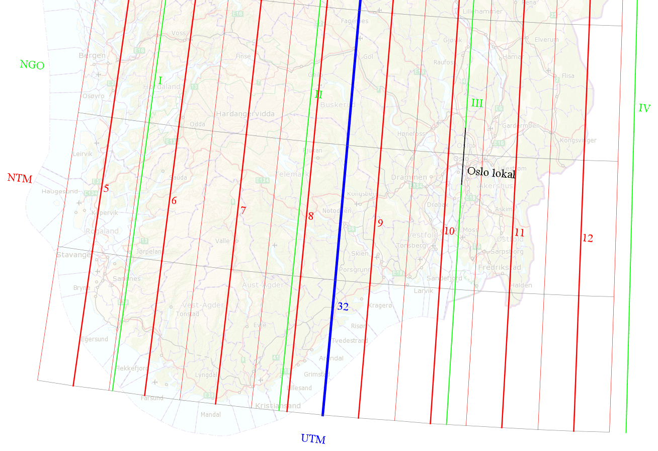 Image showing the NTM devision lines