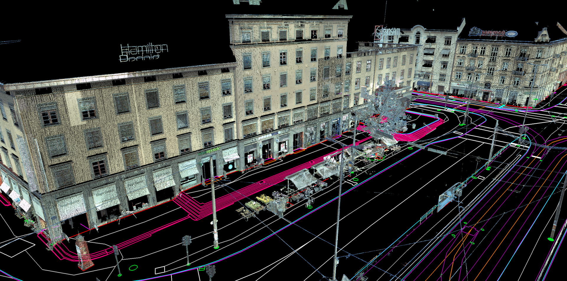 A Laser scan and 3D model of Majorstuen in Oslo