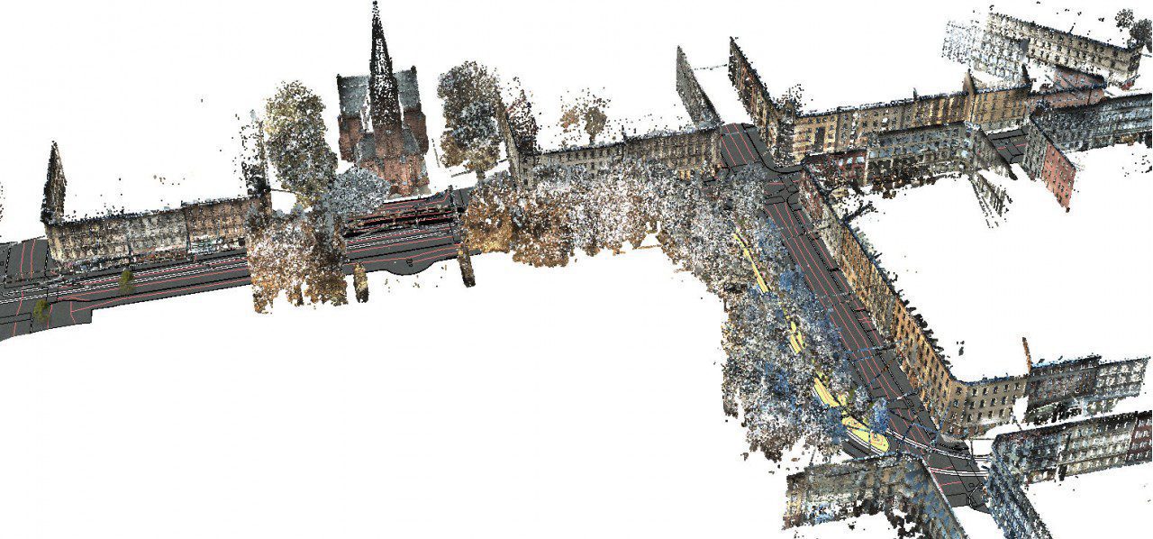 Thorvald meyers gate pointcloud - Scan Survey Thorvald meyers gate project point cloud illustration