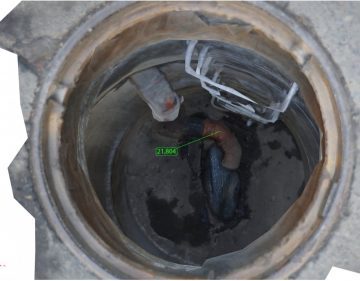 langøyene - Scan Survey picture of pipe from thorvald meyers gate project