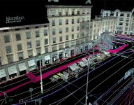 A Laser scanning and 3D modeling illustration in Oslo city
