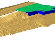 illustration image from data collect from measuring a river bed