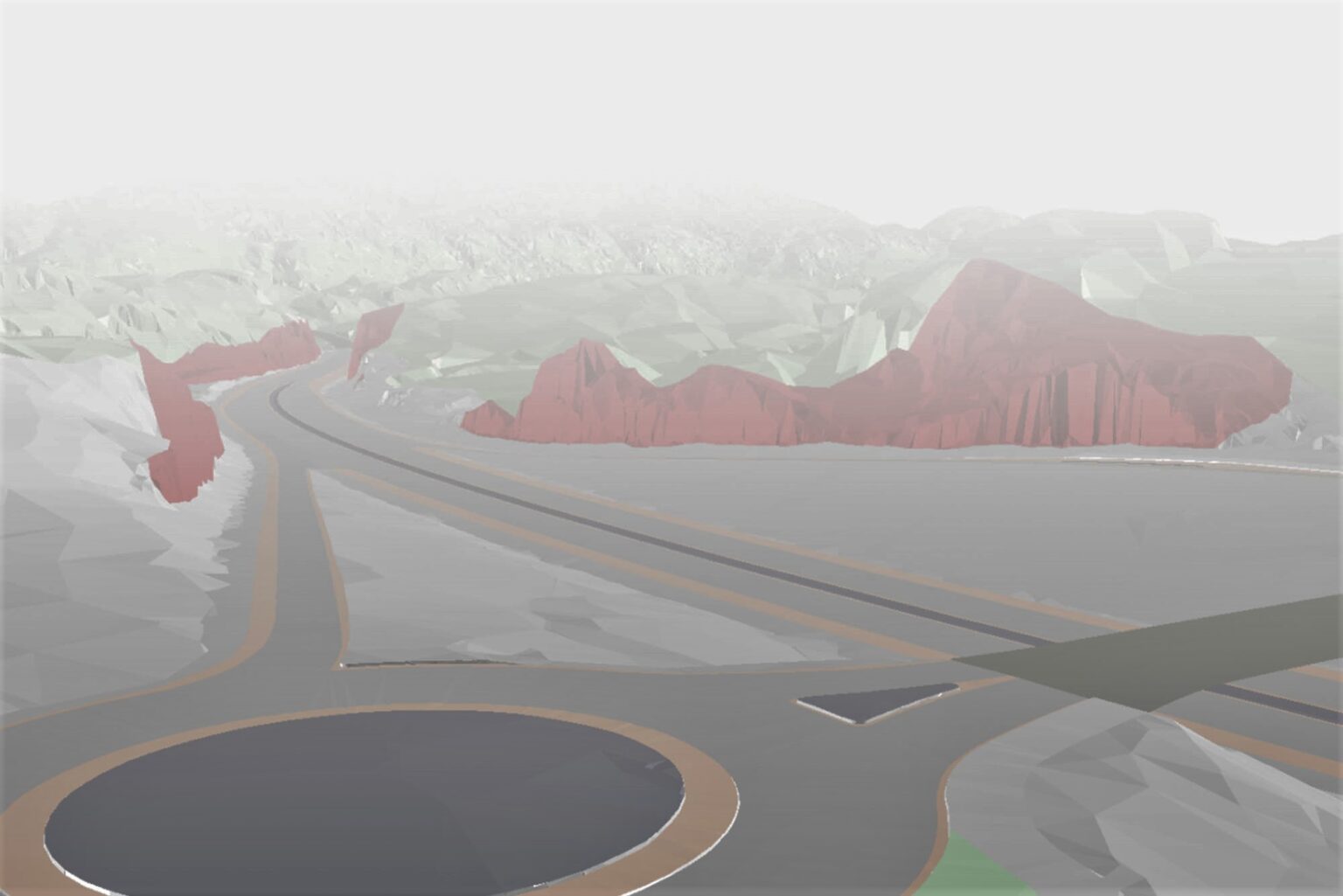 a 3d terrain model create by scan survey