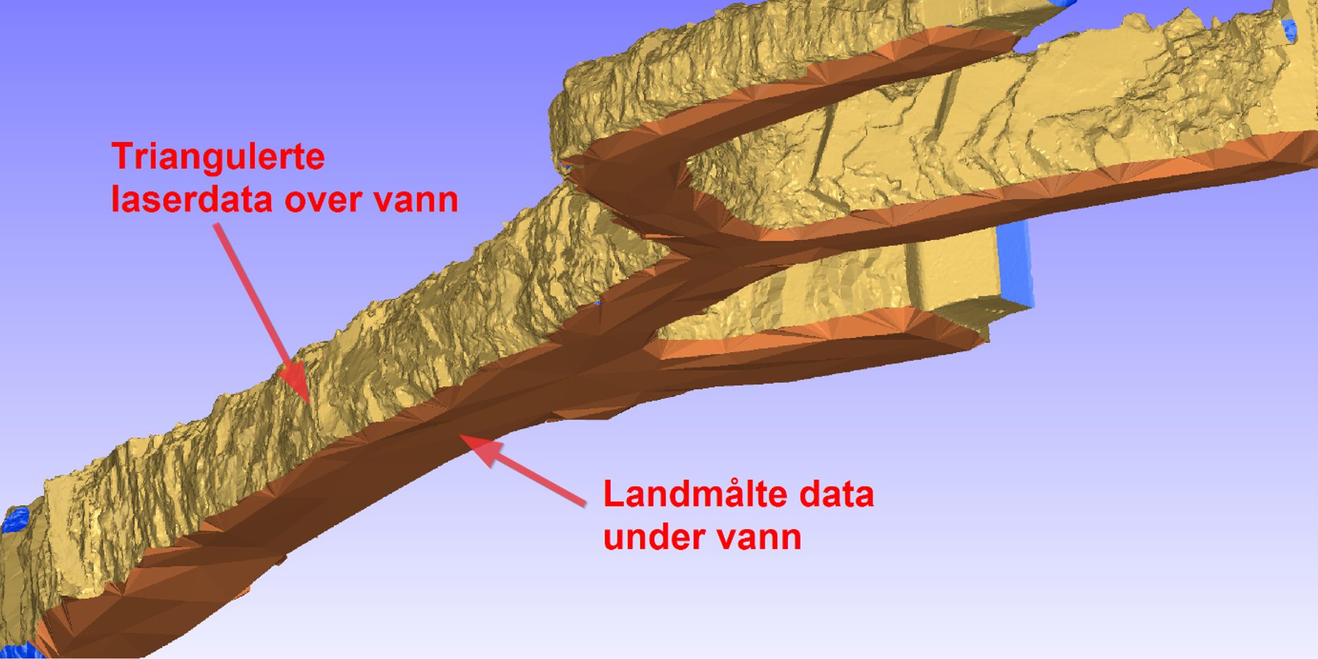 detailed illustration of a project using terrain modelling